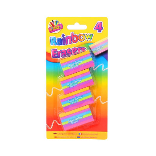 Artbox Rainbow Erasers - 4 Pack