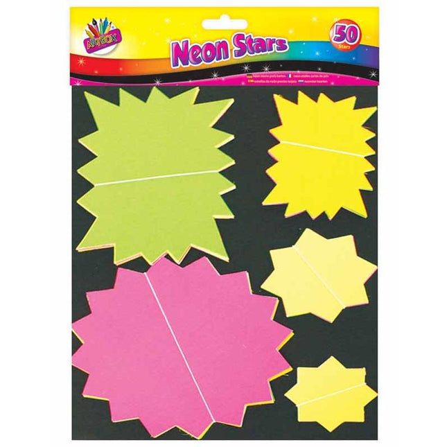 Fluorescent Stars - 50 Pack