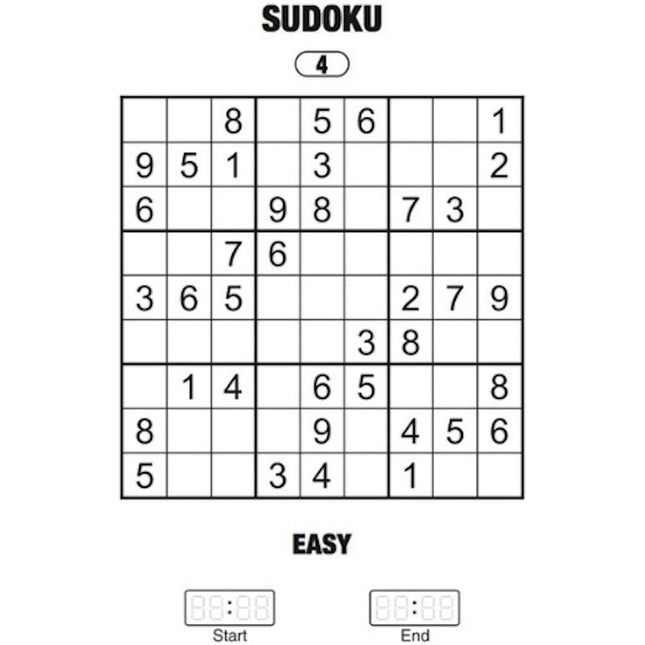 Travel Size Sudoku Book - Assorted