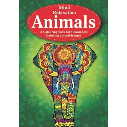 A4 Animals & Birds Adult Colouring Book - Assorted