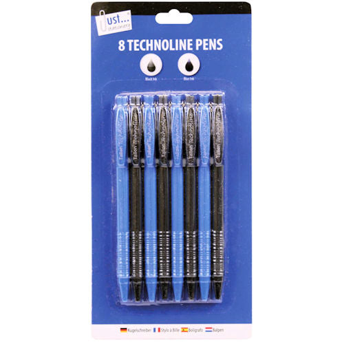 Technoline Pens - 8 Pack