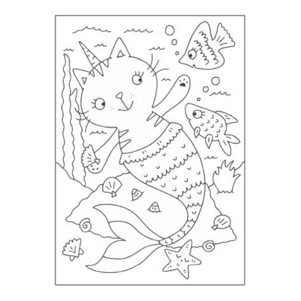 A4 Magical Creatures Colouring Book - Enchanting Mythical Beings High Quality Fantasy