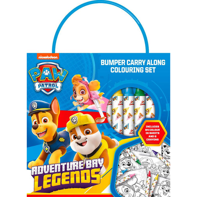 Paw Patrol Bumper Carry Along Colouring Set