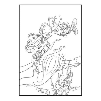 A4 My Magical Mermaid Colouring Book