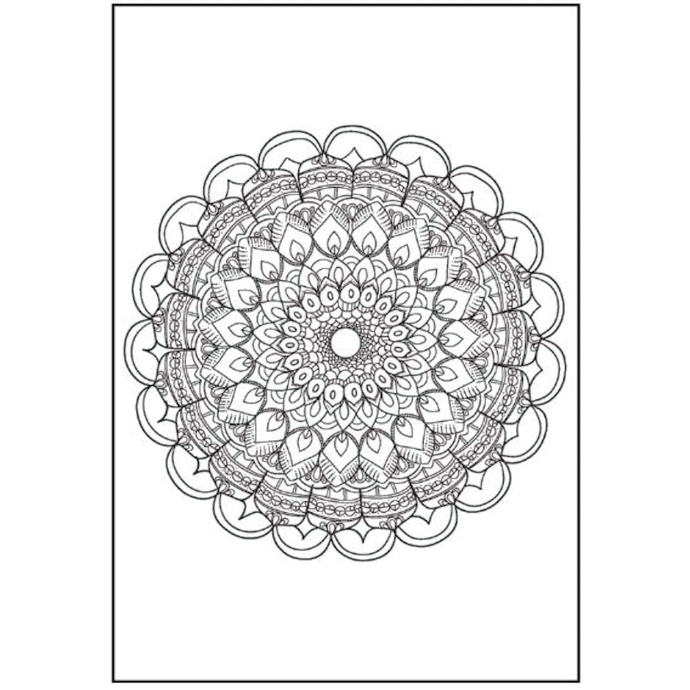 A4 Tranquil Advanced Colouring Book