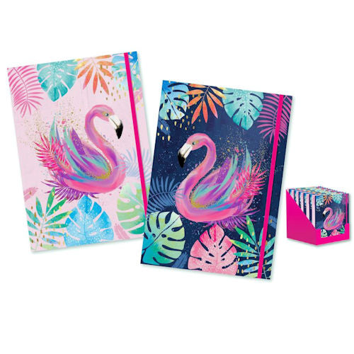 A4 Club Tropicana Notebook - Assorted Vibrant Tropical Design Lined Pages Journaling Note-Taking Planning