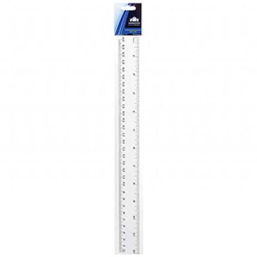 Clear Plastic Shatterproof Ruler - 12"