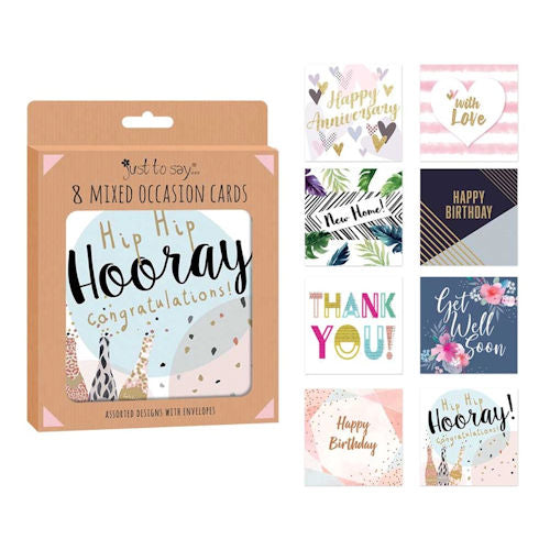Mixed Occasion Cards - 8 Pack