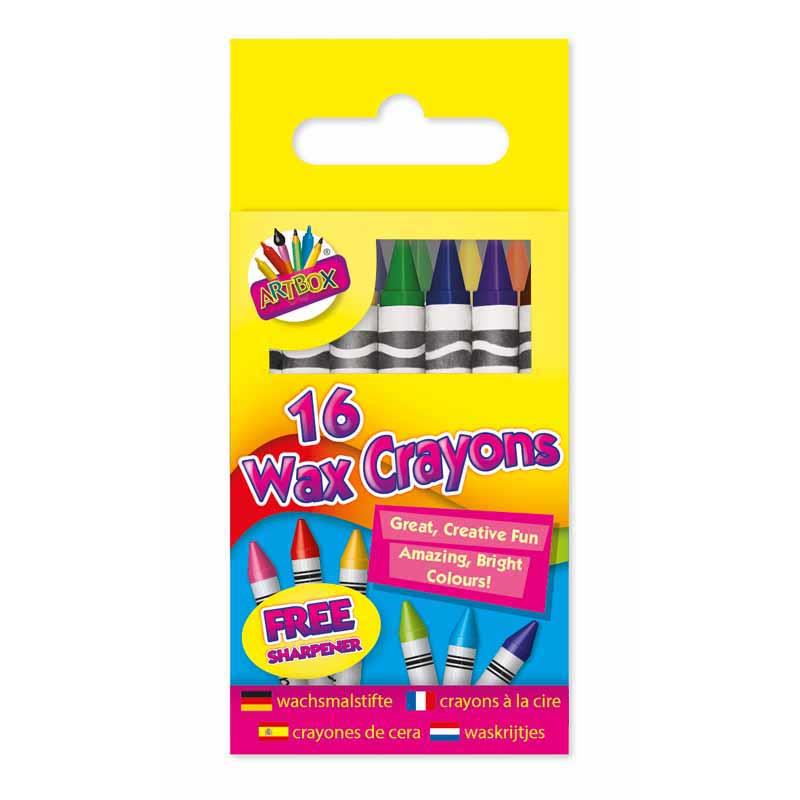 Wax Crayons - 16 Pack