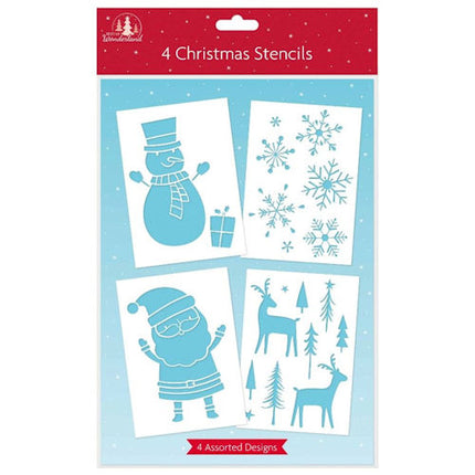 Christmas Stencils - 4 Pack