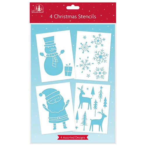 Christmas Stencils - 4 Pack