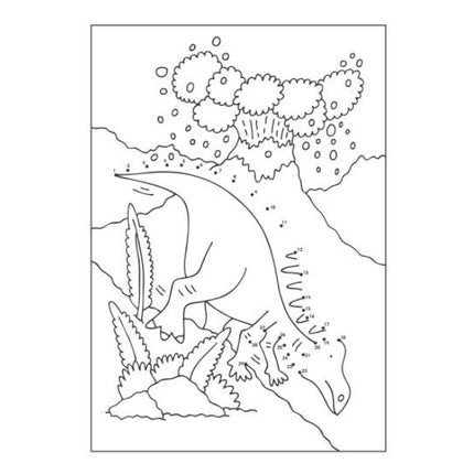 A4 Dinosaur Pirates Dot-to-Dot Colouring Book - Assorted