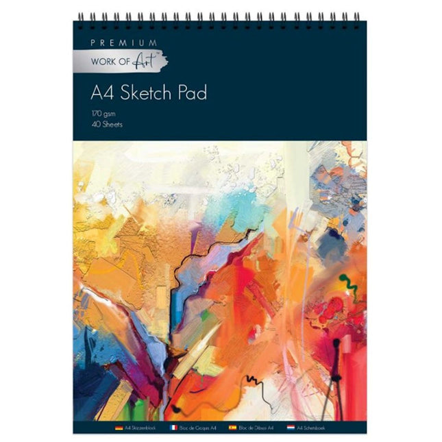 A4 Artists Sketch Pad - 40 Sheets