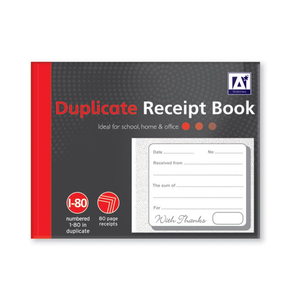 Duplicate Receipt Book 1-80
