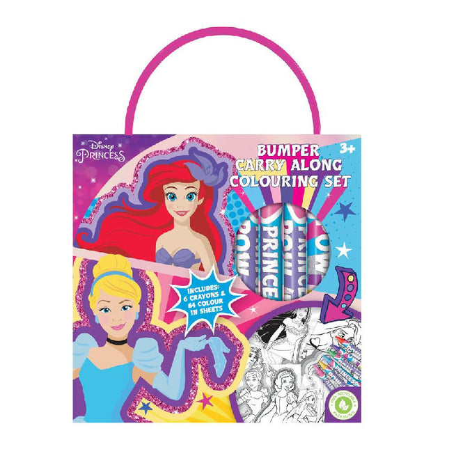 Princess Bumper Carry Along Colouring Set