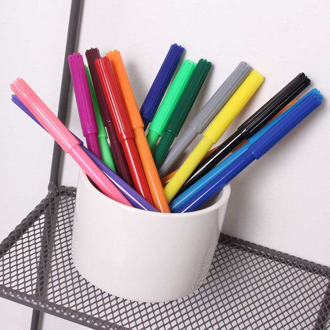 Fibre Colouring Pens - 16 Pack