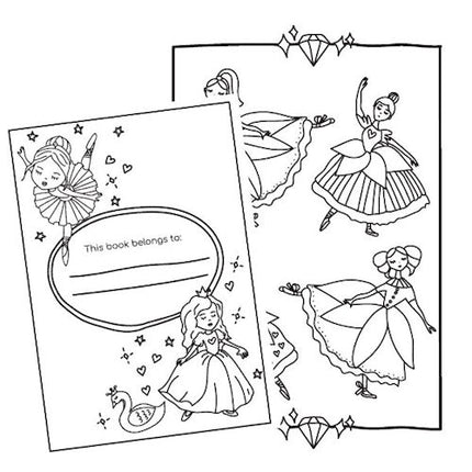 A4 My Pretty Princess & Ballerina Colouring Book