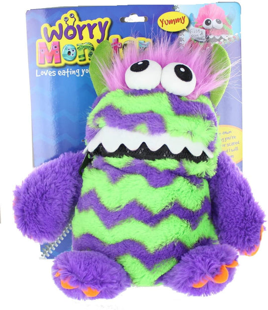 Worry Monster Plush 9" - Purple/Green