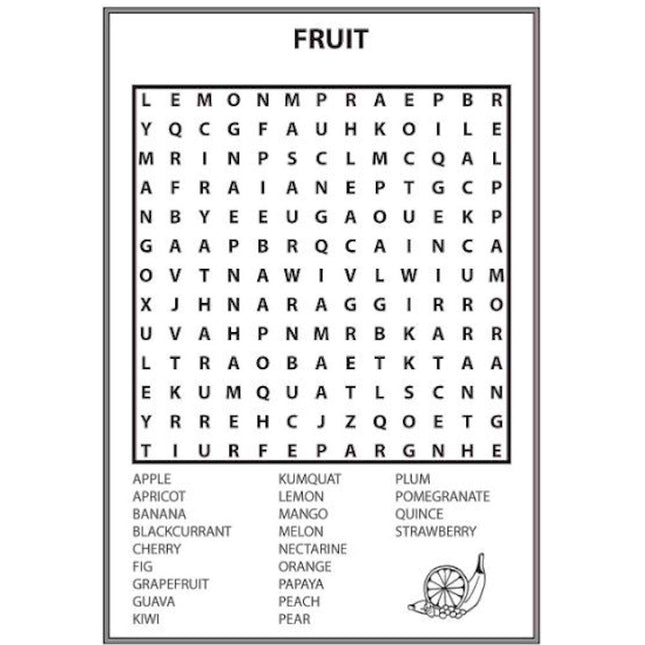 A4 Modern Word Search Book