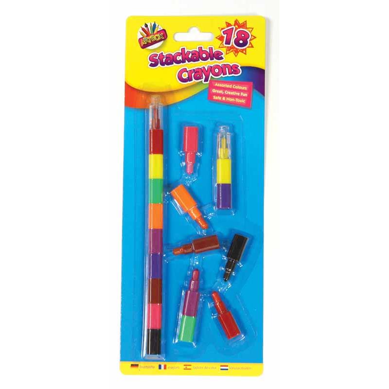 Stackable Crayons - 18 Pack