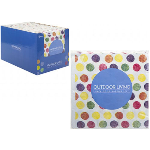 Spot Design Napkins - 20 Pack