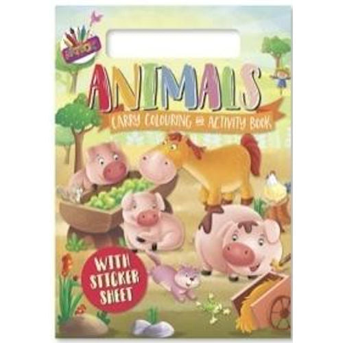 A4 Carry Colouring Set Animals
