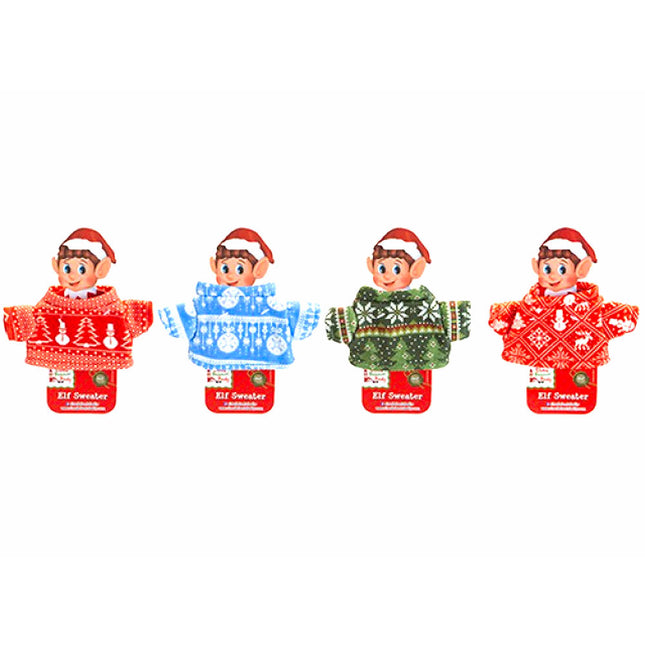 Knitted Sweater Outfit For Elf - Assorted