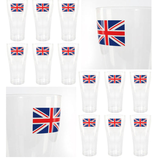 Union Jack Pint Glass - 12 Pack