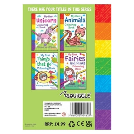 A4 My First Animal Things That Go Colouring Book - Assorted