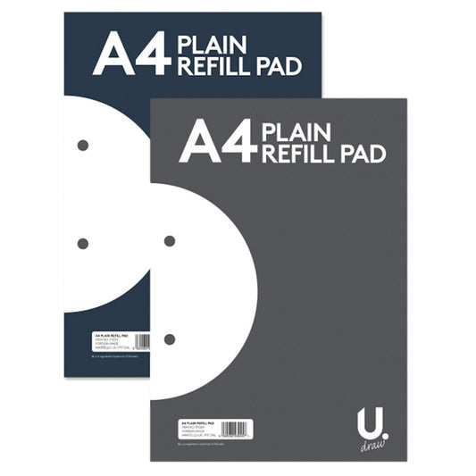 A4 Plain Refill Pad - Assorted