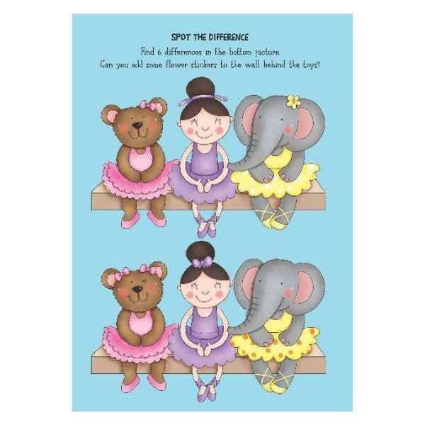A4 Mermaid Ballerina Sticker Activity Book - Assorted Enchanting Designs Includes Stickers